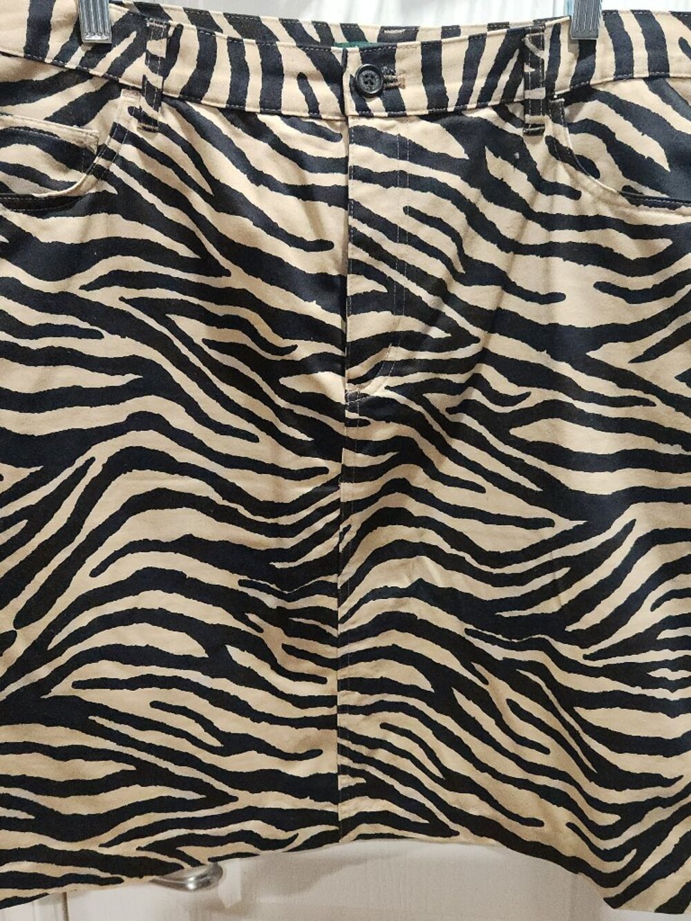 Ralph Lauren Zebra Print Cotton Skirt – Size 16